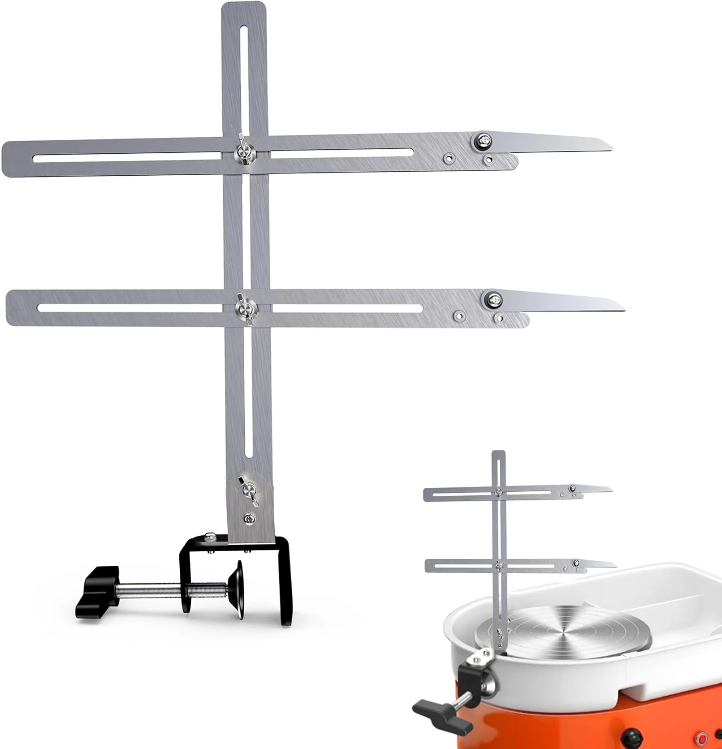 ابزار اندازه گیری ارتفاع سفالگری DAFENCHI، ابزار اندازه گیری ارتفاع سفالگری با گیره، گیره اندازه گیری سفالگری، ابزار سفالگری سرامیکی برای ساخت اشکال تکراری