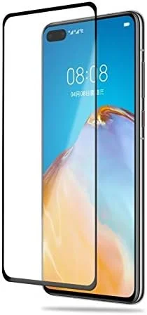 محافظ صفحه نمایش LCD گوشی موبایل برای Huawei P40، ضخامت 0.33 میلی متر، سختی 9H، شیشه حرارت دیده 2.5D با چسب کامل، فیلم شیشه ای تقویت شده