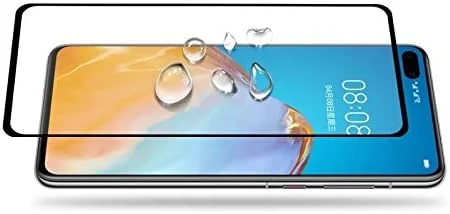محافظ صفحه نمایش LCD گوشی موبایل برای Huawei P40، ضخامت 0.33 میلی متر، سختی 9H، شیشه حرارت دیده 2.5D با چسب کامل، فیلم شیشه ای تقویت شده