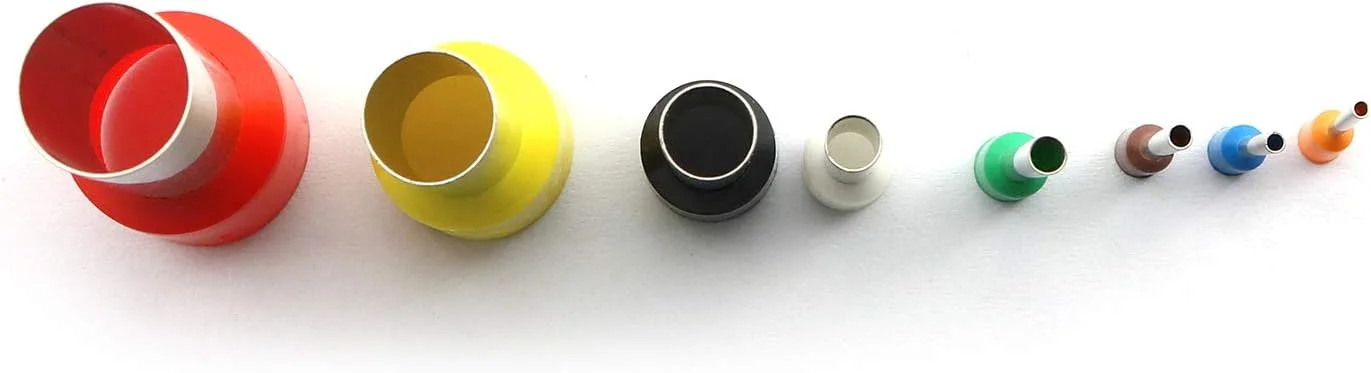 برشگر خمیر گرد Tegg، ۴۰ عددی، ۸ سایز، قالب های برش خمیر دایره ای کوچک فرورفته، ابزارهای نقطه گذاری سرامیک نرم برای سفالگری DIY