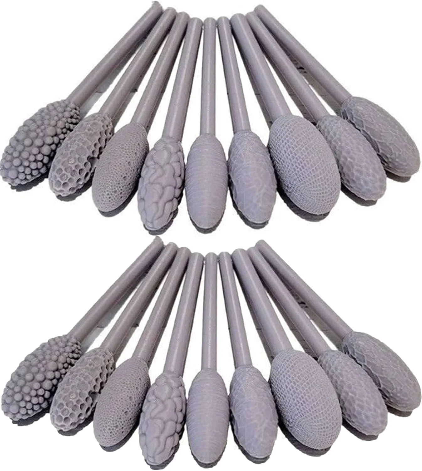 ست ابزار بافت دهی برای هنر سفالگری، 9 عدد ابزار بافت دهی سفالی طرح بیضی شکل، غلتک بافت دهی تک سر از جنس پلیمر برای دوستداران سفالگری، کیت غلتک های مدل سازی سفال (2 ست) ست ابزار بافت دهی برای هنر سفالگری، 9 عدد ابزار بافت دهی سفالی طرح بیضی شکل، غلتک بافت دهی تک سر از جنس پلیمر برای دوستداران سفالگری، کیت غلتک های مدل سازی سفال (2 ست)