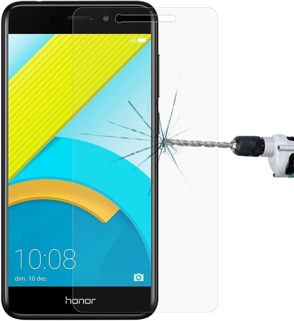 محافظ صفحه نمایش شیشه ای برای گوشی هواوی Honor 6C Pro، ضخامت 0.26 میلی متر، سختی سطح 9H، ضد انفجار، لوازم جانبی تلفن همراه