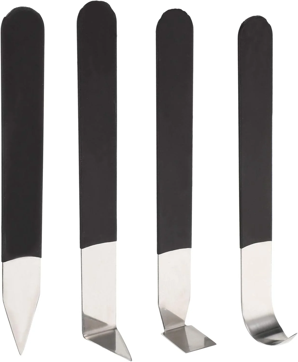 ست 4 عددی ابزار سفالگری استیل ضد زنگ، ابزار دستی مجسمه سازی و شکل دهی خاک رس، ابزار سرامیکی هنرمند برای شکل دهی و مدل سازی