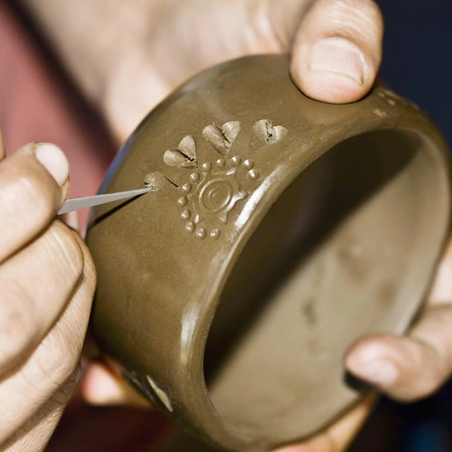 ست 4 عددی ابزار سفالگری استیل ضد زنگ، ابزار دستی مجسمه سازی و شکل دهی خاک رس، ابزار سرامیکی هنرمند برای شکل دهی و مدل سازی