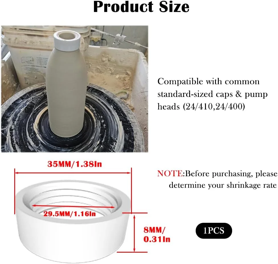 ابزار رزوه زنی آگامینو برای سرامیک، برش رزوه بطری سفالی برای سفالگری، ابزار پیرایش برای رزوه های پیچی، لوازم جانبی صنایع دستی سفالی DIY برای ایجاد رزوه های دقیق برای ظروف سفالی