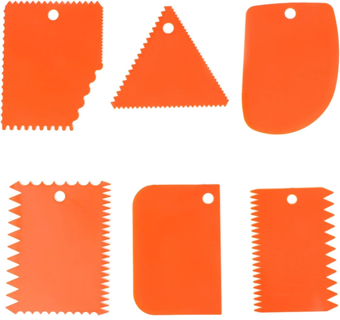مجموعه ابزار مجسمه سازی خمیر نارنجی WGFOIP، 6 عددی، ابزار حکاکی دسته خمیر نرم، طراحی آویز مناسب، برای صنایع دستی ظریف