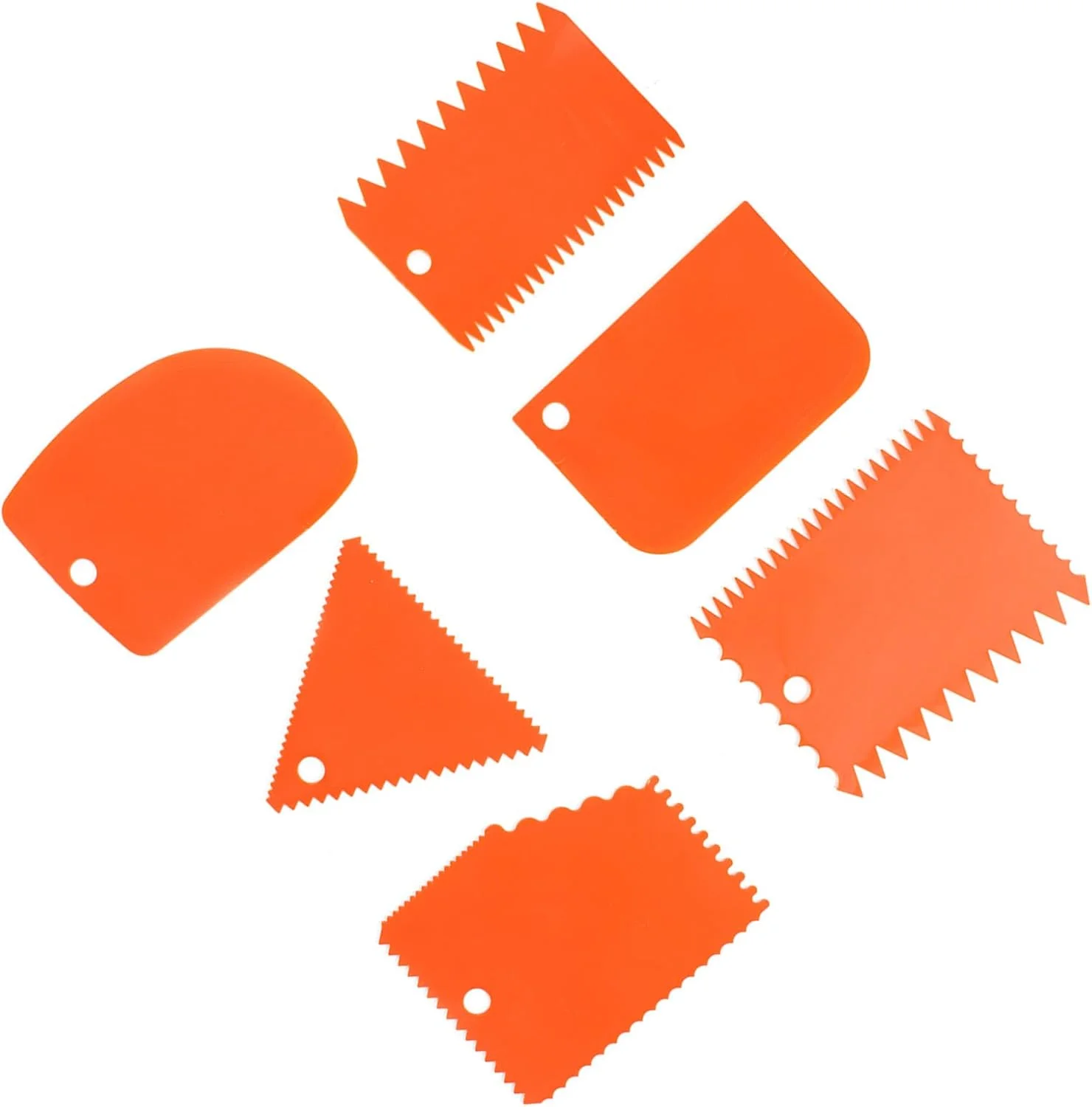 مجموعه ابزار مجسمه سازی خمیر نارنجی WGFOIP، 6 عددی، ابزار حکاکی دسته خمیر نرم، طراحی آویز مناسب، برای صنایع دستی ظریف