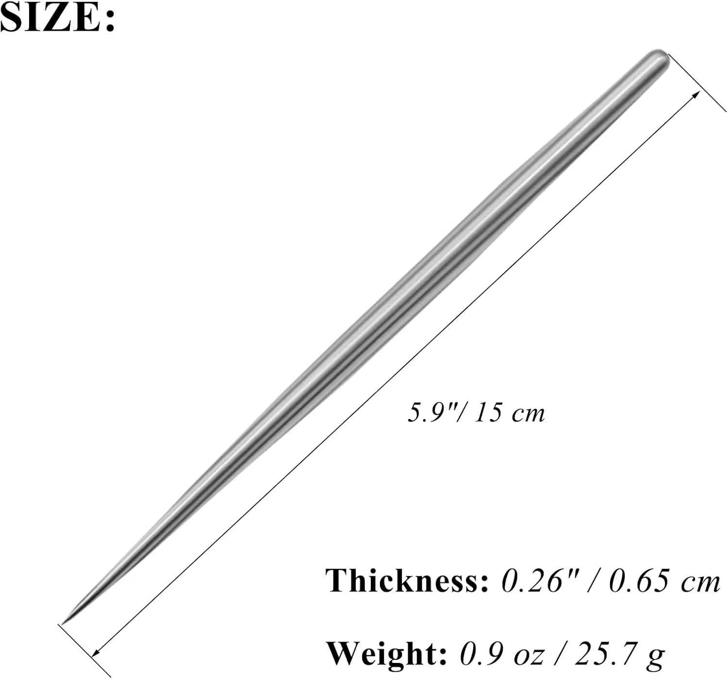 ست 4 عددی ابزار سوزنی سفالگری، ابزار حکاکی سرامیک و سفال برای مدل سازی خاک رس، ابزار سوزنی سرامیکی و سفالی استیل ضد زنگ 5.9 اینچی، ابزار امتیاز دهی سفال، نقره ای، LXLVOUEG