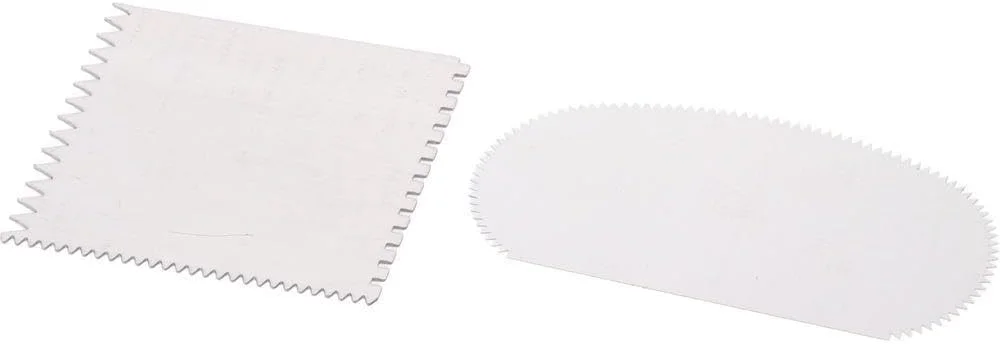 YYlingx ست 4 عددی کاردک خاک رس دندانه دار صنعتی استیل ضد زنگ در 2 مدل، ابزار سفالگری مجسمه سازی خاک رس حکاکی شده