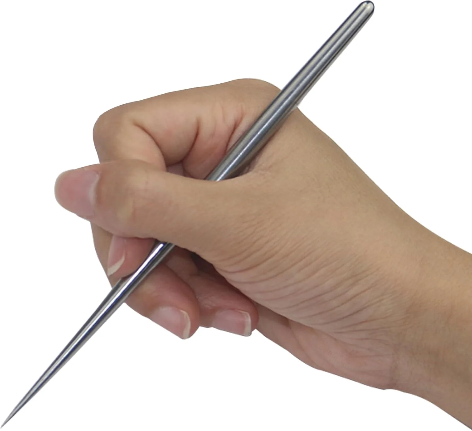 ست 4 عددی ابزار سوزنی سفالگری، ابزار حکاکی سرامیک و سفال برای مدل سازی خاک رس، ابزار سوزنی سرامیکی و سفالی استیل ضد زنگ 5.9 اینچی، ابزار امتیاز دهی سفال، نقره ای، LXLVOUEG