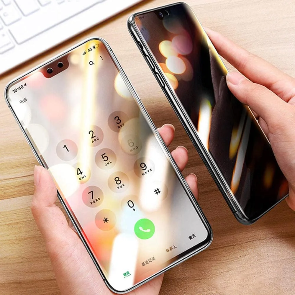 بسته 3 عددی محافظ صفحه نمایش شیشه ای حرارت دیده ضد جاسوسی، برای گوشی های هوآوی P Smart Pro Plus 2019 Z 2021 2020 S Mate 20 10 30 Lite، فیلم های حریم خصوصی برای هوآوی Mate 20 Lite