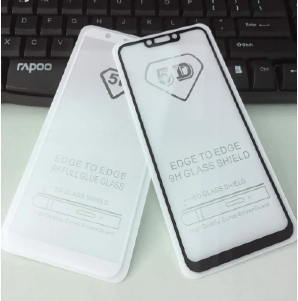 FHNLKFS محافظ صفحه نمایش شیشه ای حرارت دیده با پوشش چسب کامل 5D، مناسب برای گوشی هواوی میت 10 پرو، فیلم محافظ گوشی هواوی میت 10 پرو، شیشه هواوی میت 10 پرو، 3 عدد