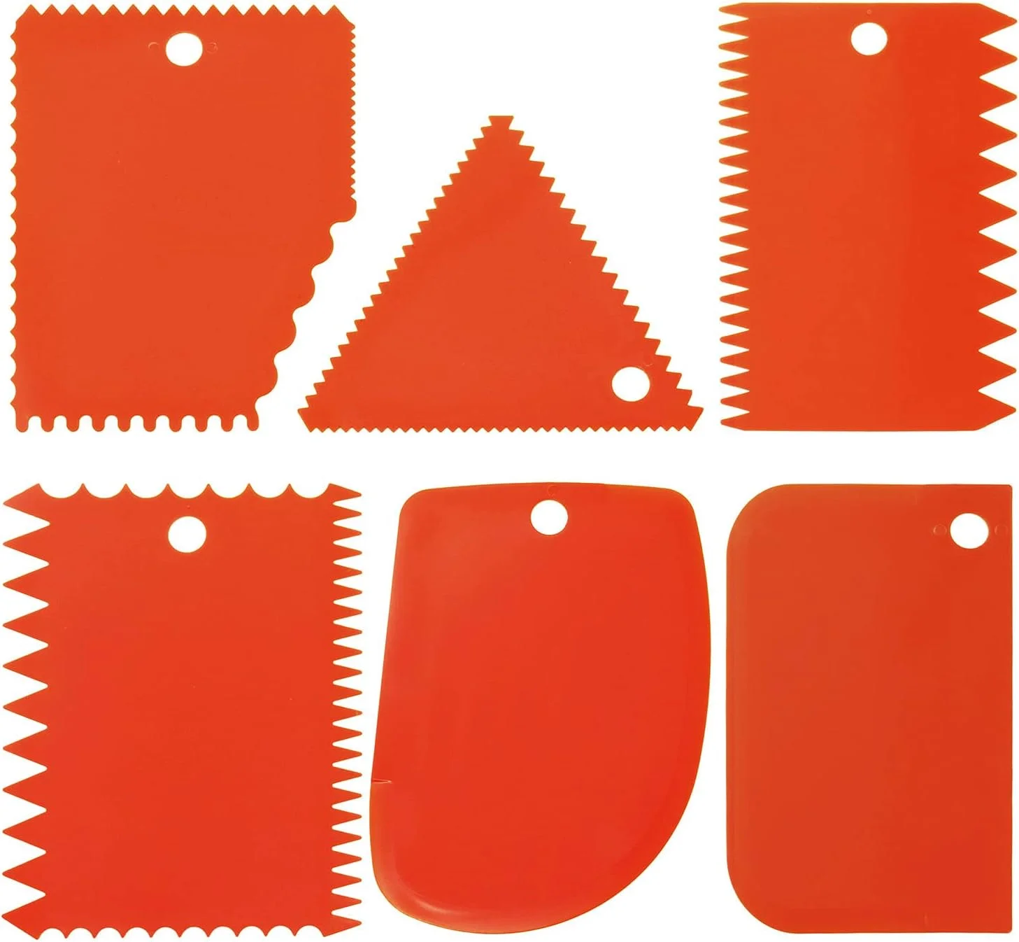 مجموعه 6 عددی ابزار سفالگری LRONG، ست کاردک پلاستیکی خاک رس، دسته کاردک، چاقوی مجسمه سازی خاک رس نرم حکاکی شده، ابزار مجسمه سازی خاک رس صنعتی