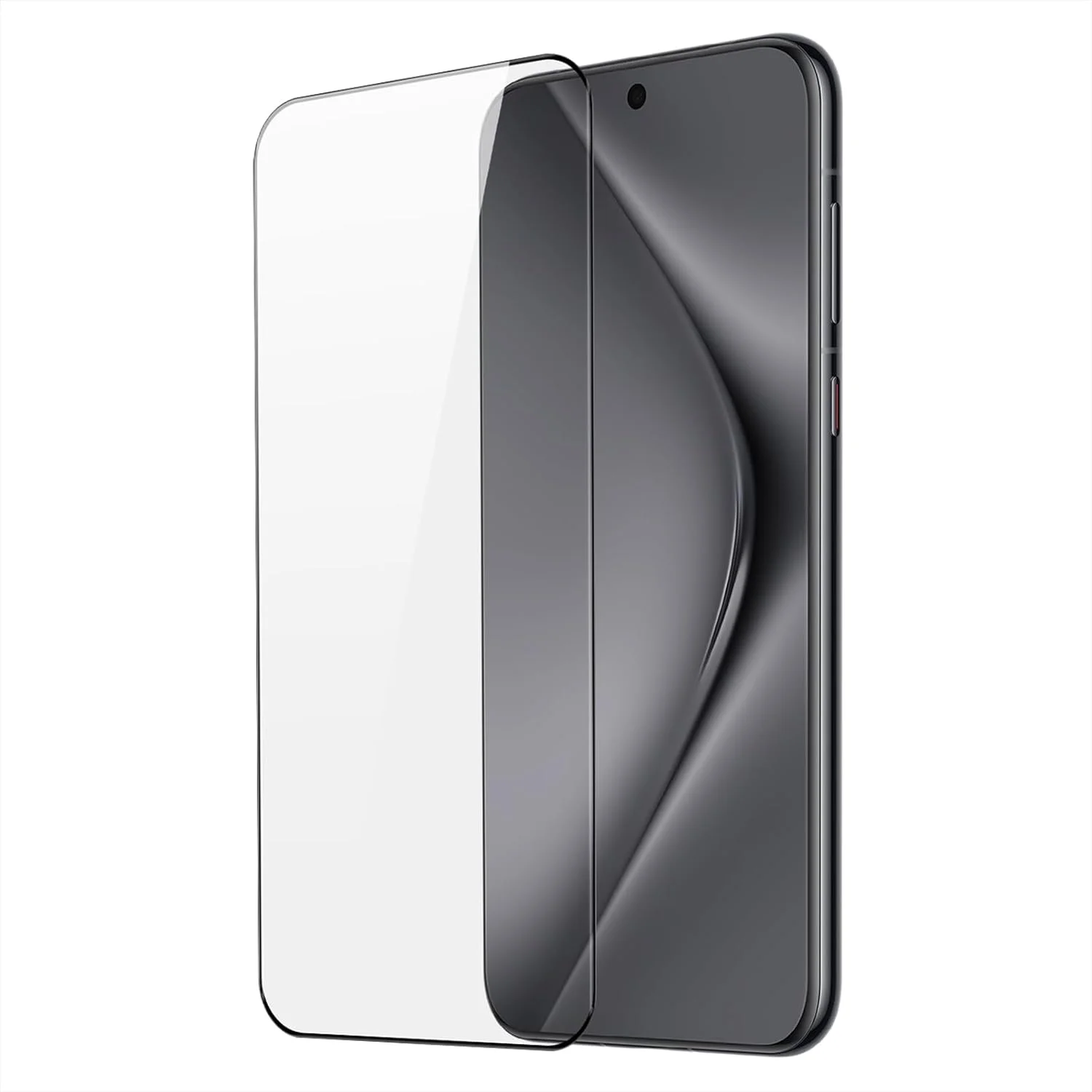 محافظ صفحه نمایش شیشه ای خمیده DUX DUCIS طراحی شده برای Huawei Pura 70 Ultra، شیشه آلومینیوم-سیلیکون با ضخامت 0.33 میلی متر، ضد جاسوسی - مشکی (تک عددی)