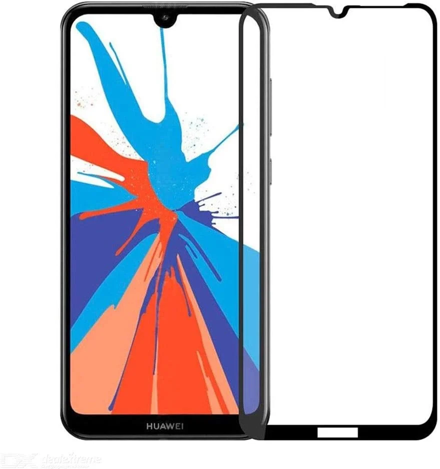 محافظ صفحه نمایش شیشه ای فول چسب لبه به لبه Muzz Huawei Y7 Prime 2019 (مشکی)