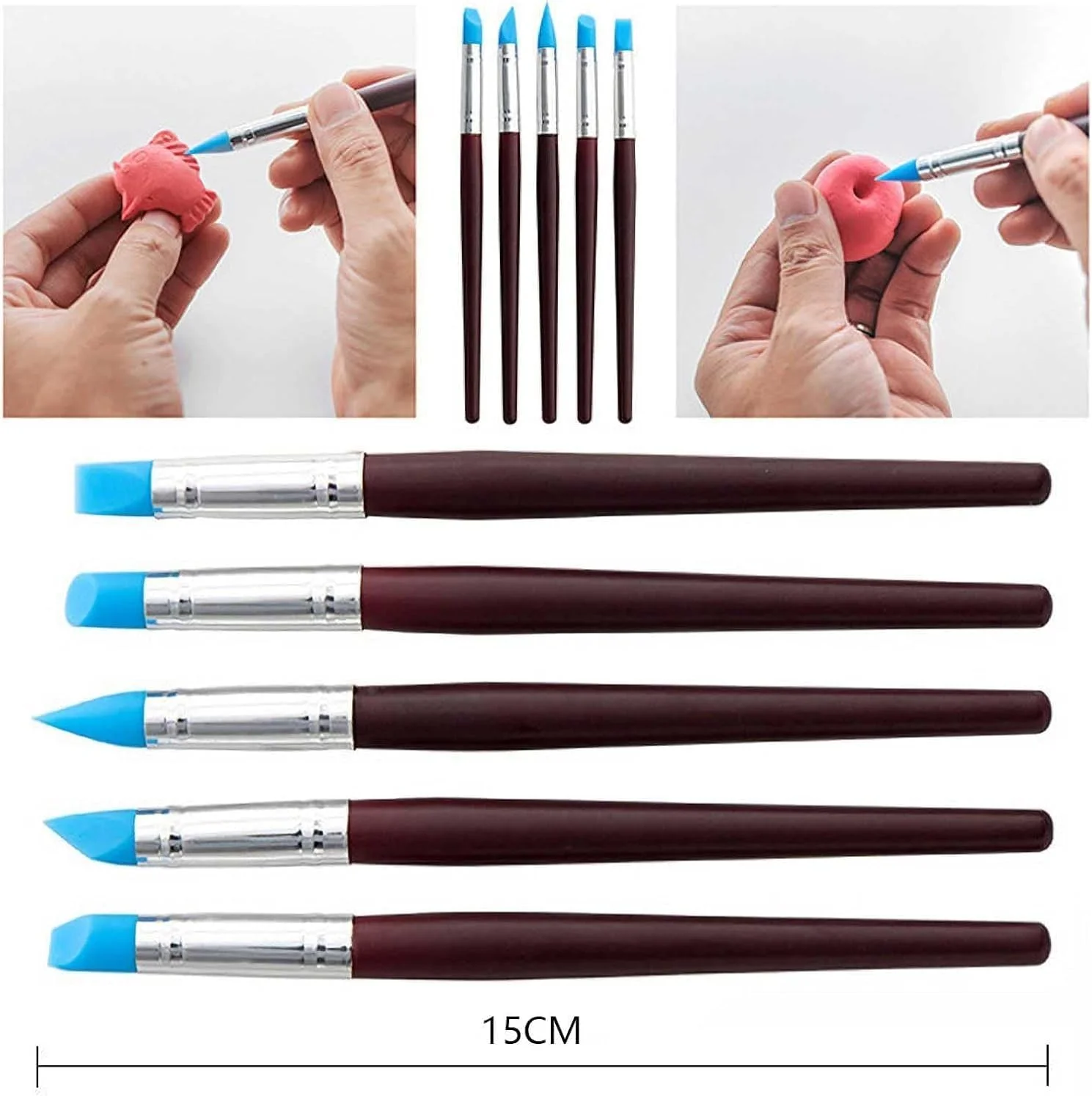 مجموعه 31 عددی ابزار سفالگری Langqun، ابزار خاک رس، ابزار نقطه گذاری خاک رس پلیمری، لوازم سرامیک برای کودکان و بزرگسالان، مجسمه سازی، مدل سازی، شکل دهی