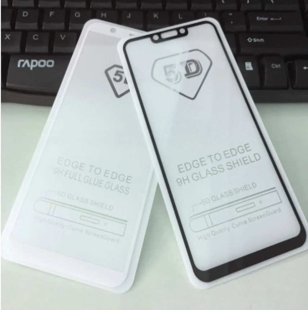 FHNLKFS محافظ صفحه نمایش شیشه ای حرارت دیده با پوشش کامل چسب 5D، 3 عددی، برای گوشی هواوی نوا 3i، فیلم محافظ گوشی، شیشه برای هواوی نوا 3i، برای هواوی پی اسمارت پلاس