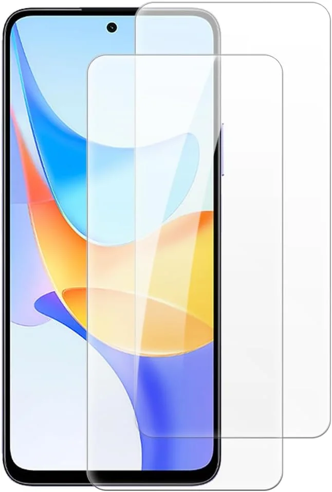 شاین تایم [بسته 2 عددی] محافظ صفحه نمایش شیشه ای حرارت دیده سازگار با هوآوی Changwan 50 Plus (6.8 اینچ)، HD شفاف ضد خش بدون حباب، سازگار با قاب