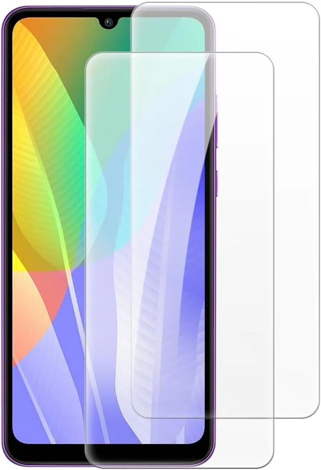 محافظ صفحه نمایش شیشه ای حرارت دیده شانتایم [2 عددی] سازگار با هوآوی Enjoy 20E 2022 (6.3 اینچ)، شفاف HD، ضد خش، بدون حباب، سازگار با قاب