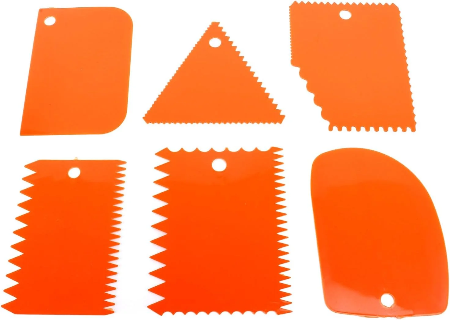 کاردک پلاستیکی خاک رس، 6 عدد چاقوی مجسمه سازی خاک رس نرم، ابزار سفالگری قابل حمل برای مبتدیان، متخصصان و علاقه مندان به سفالگری، مجموعه متنوع، استفاده آسان