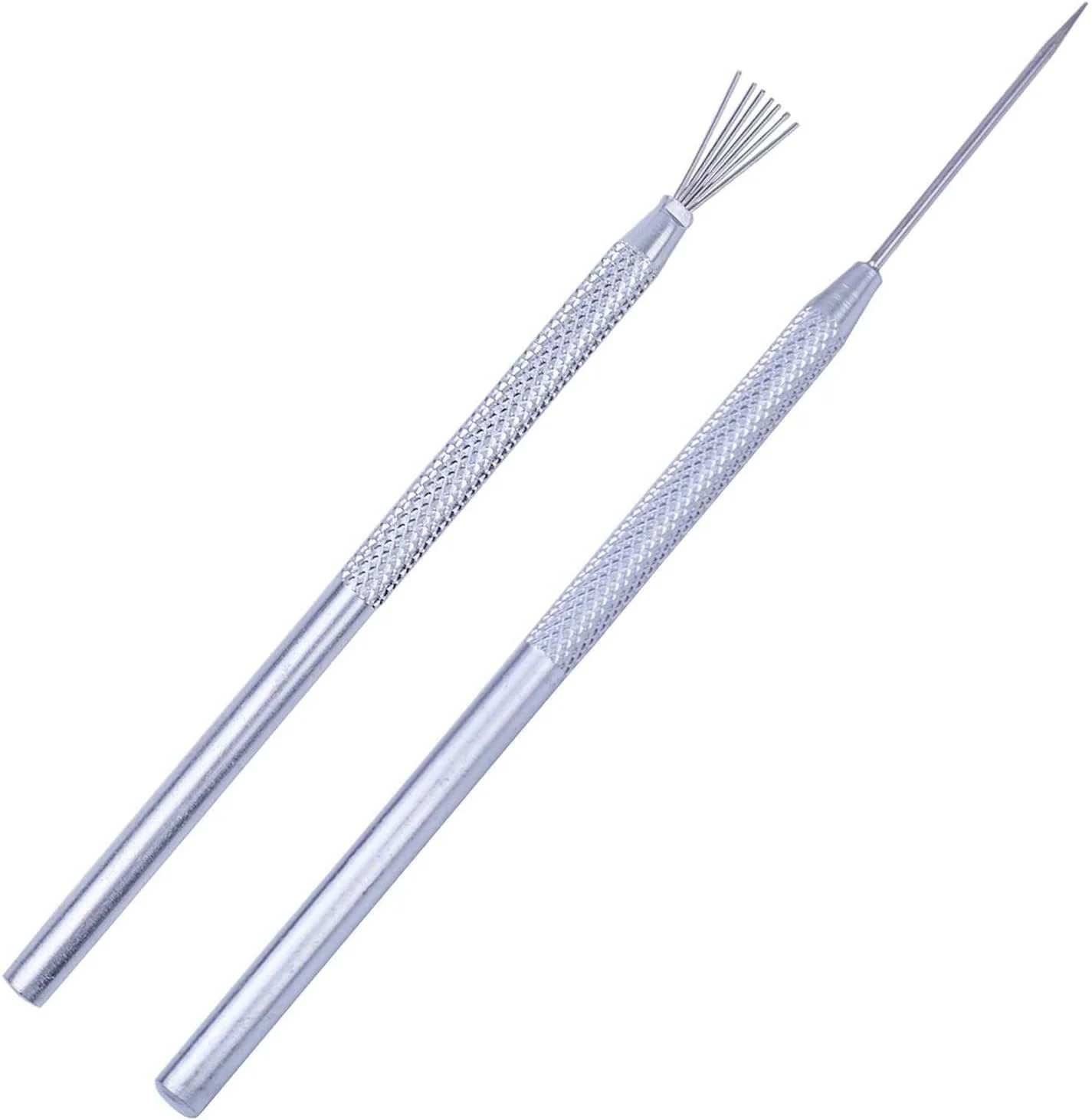 ابزار مجسمه سازی سفالی با بافت سیم پر + ابزار جزئیات سوزنی حرفه ای