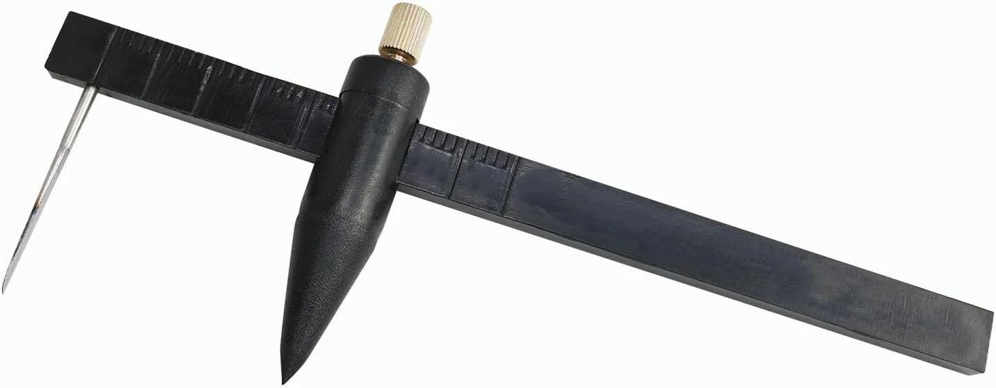 ابزار برش دایره ای قطب نما Wantane، ابزار اندازه گیری سفالگری، خط کش اندازه گیری، کولیس برش دایره ای قطب نما 1-34 سانتی متر، ابزار سفالگری و خاک رس - 1 عدد