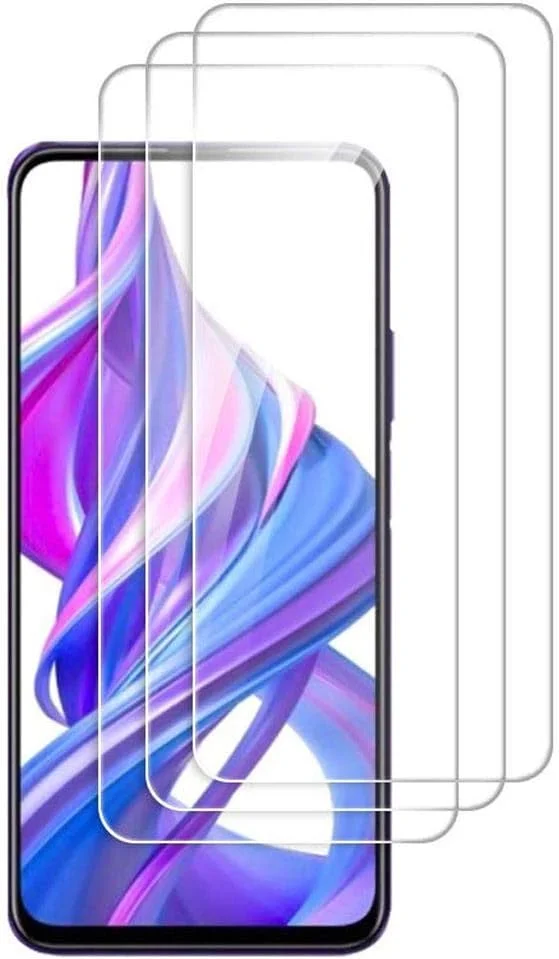 بسته 3 عددی محافظ صفحه نمایش شیشه ای حرارت دیده MIBQM برای Huawei P Smart Z، شیشه Huawei P Smart Plus 2019، فیلم محافظ Hauwei P Smart Z برای Huawei P Smart 2019