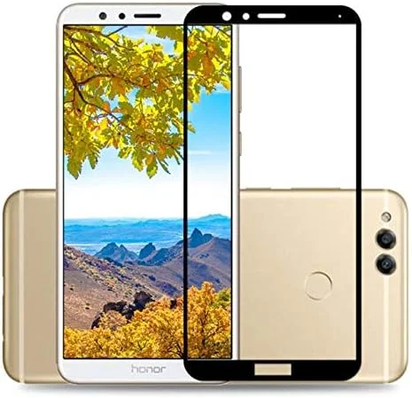 محافظ صفحه نمایش شیشه ای مشکی گوشی هوآوی Honor 7x