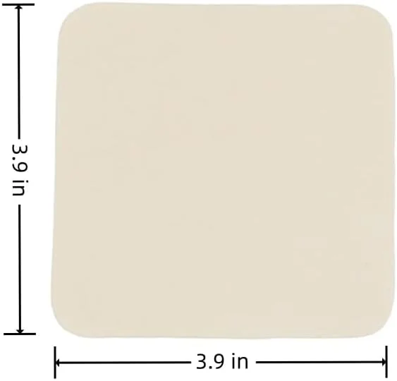19 تکه پارچه چرم مصنوعی از پیش برش خورده برای صاف کردن ابزارهای پرداخت سفال و ابزارهای سرامیکی