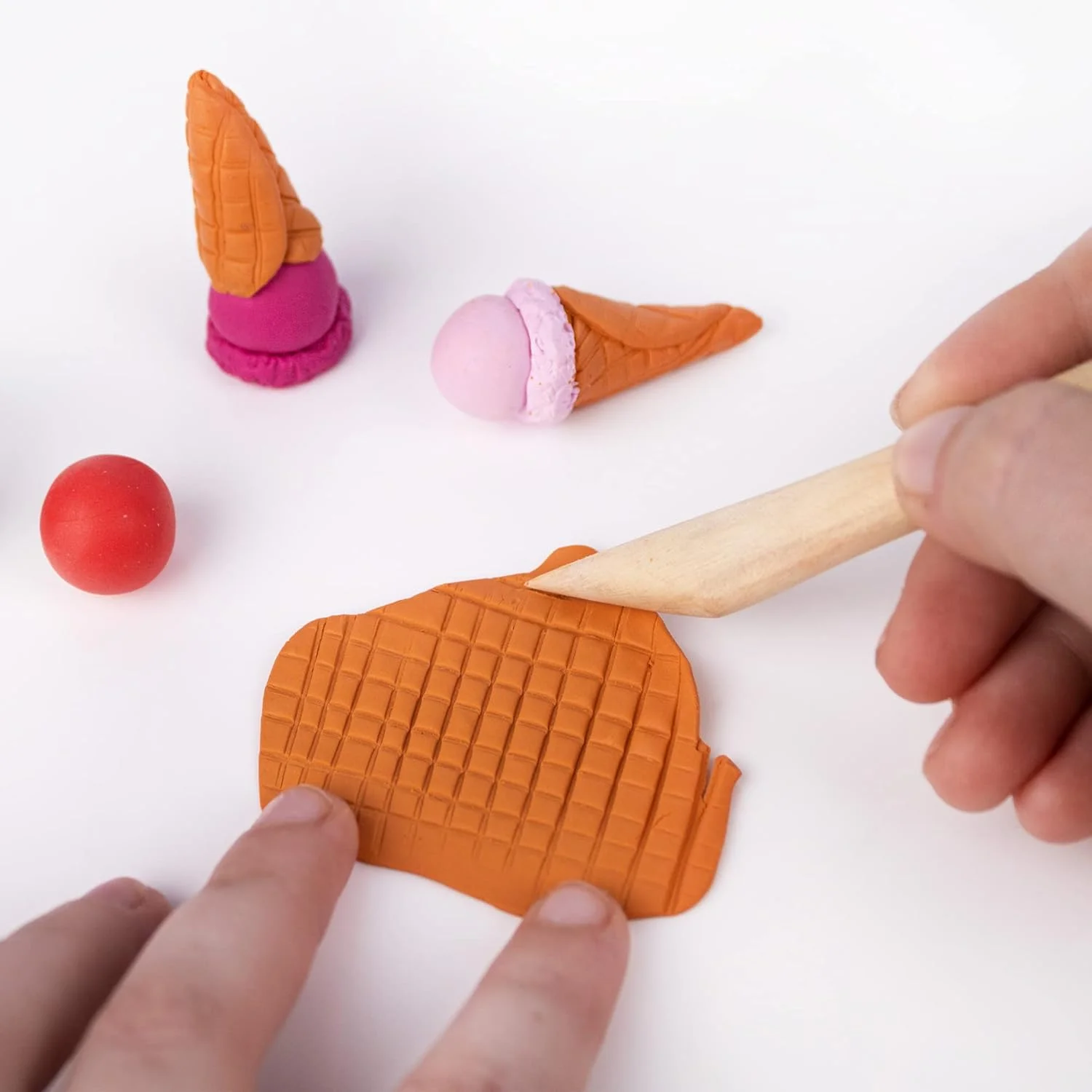 ابزار مجسمه سازی و مدل سازی خاک رس DAS - ست 7 عددی برای مبتدیان و هنرمندان - ابزارهای شکل دهی و حکاکی چوبی متنوع برای پروژه های خاک رس