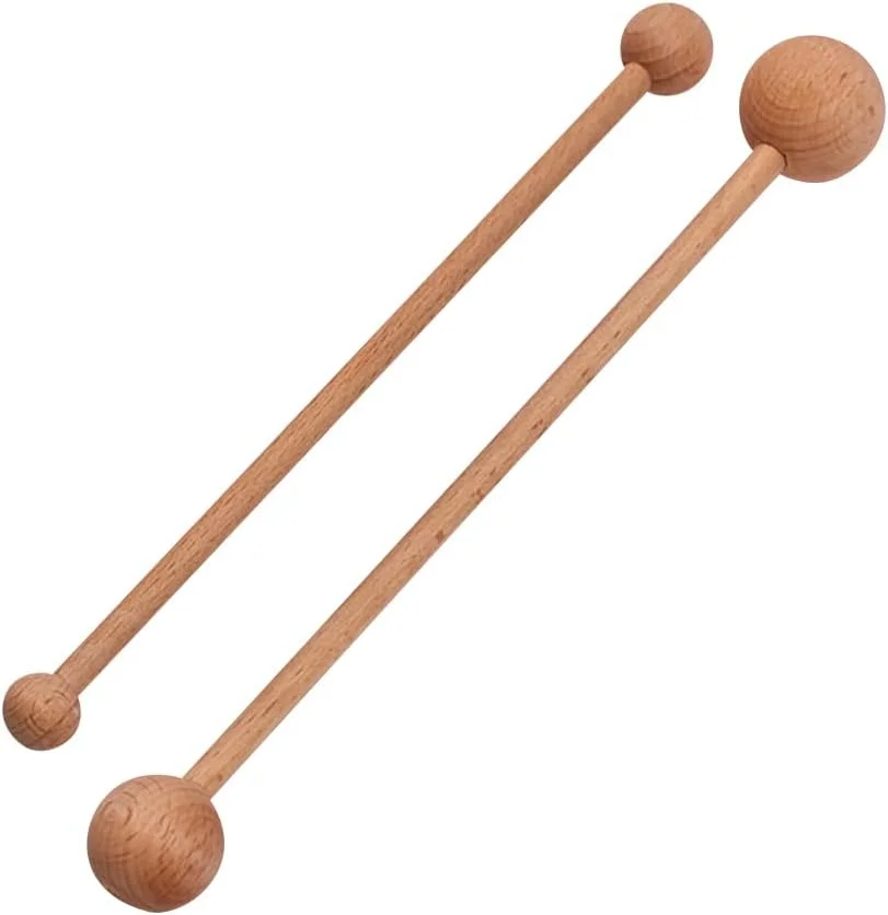 GSHLLO 2 عدد چوب سفالگری چوبی، ابزار نقطه گذاری سفالگری چوبی، چوب های بزرگ شکل دهی خاک رس، ابزار برجسته سازی سرامیک، ابزار پرتاب خاک رس حرفه ای، لوازم قالب گیری سرامیک