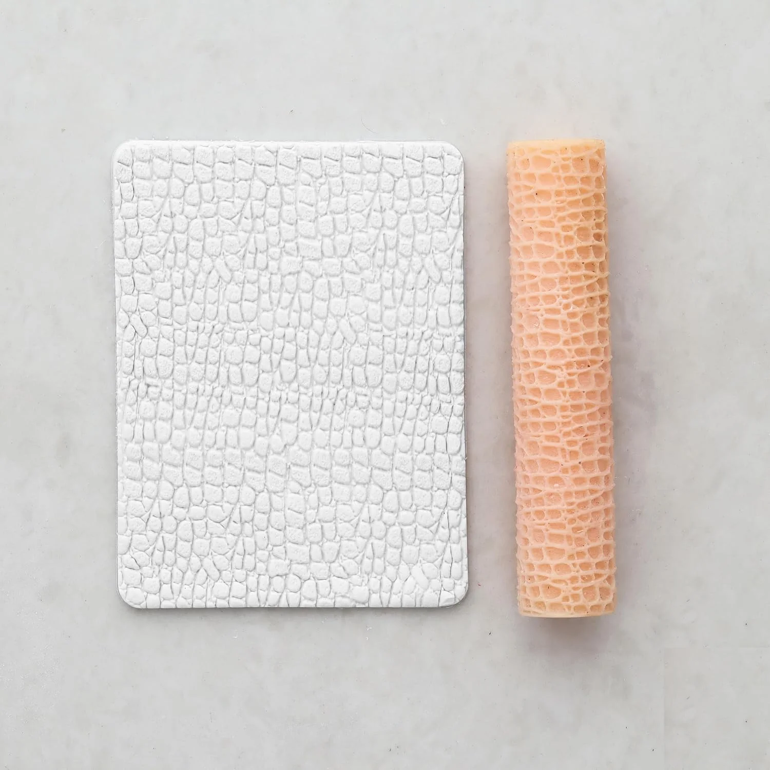 غلتک بافت چرمی GOTO CLAY TOOLS برای خمیر پلیمری، بافت خاک رس TRL-125-1