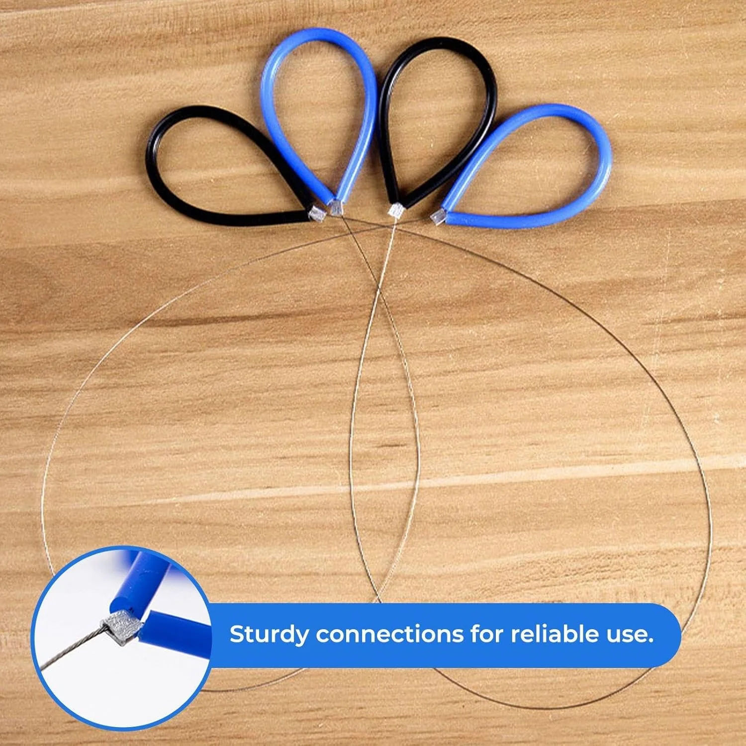 سیم برش رُس TVSVKWE، ابزار سرامیک، ابزار برش سیم، برش چند منظوره، لوازم جانبی صنایع دستی DIY، 4 عددی