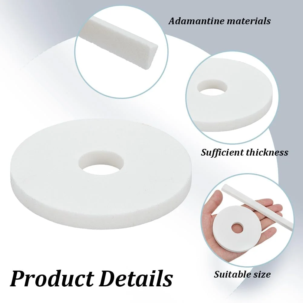 WEBEEDY 2 عدد سنگ سوهان سفالگری، سنگ ساب برای صاف و شکل دادن به سطوح سرامیکی، نوار 18 سانتی‌متری و ابزار سفالگری مدل‌سازی رسی گرد 8 سانتی‌متری، ابزار کوره سفالگری برای پولیش خاک رس، لوازم صنایع دستی