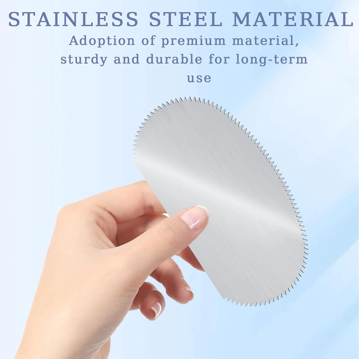 مجموعه 2 عددی ابزار دنده ای آج دار DAJISI، کاردک خاک رس استیل ضد زنگ، ابزار نقره ای خاک رس، ابزار مجسمه سازی خاک رس، ابزار کاردک فلزی، کاردک مجسمه سازی خاک رس حک شده برای مجسمه سازی، بافت دهی، مدل سازی، سفالگری هنرمندان