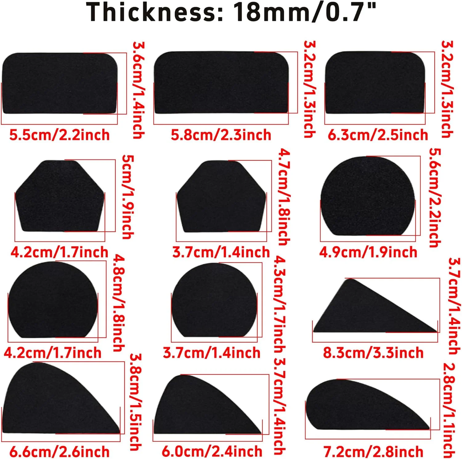 قالب دسته لیوان سفالی bociloy، 12 عددی، قالب های دسته لیوان سرامیکی برای خاک رس، اندازه ها و اشکال مختلف، ابزار ساخت دسته لیوان سرامیکی برای فنجان های قهوه DIY و پروژه های سفالگری