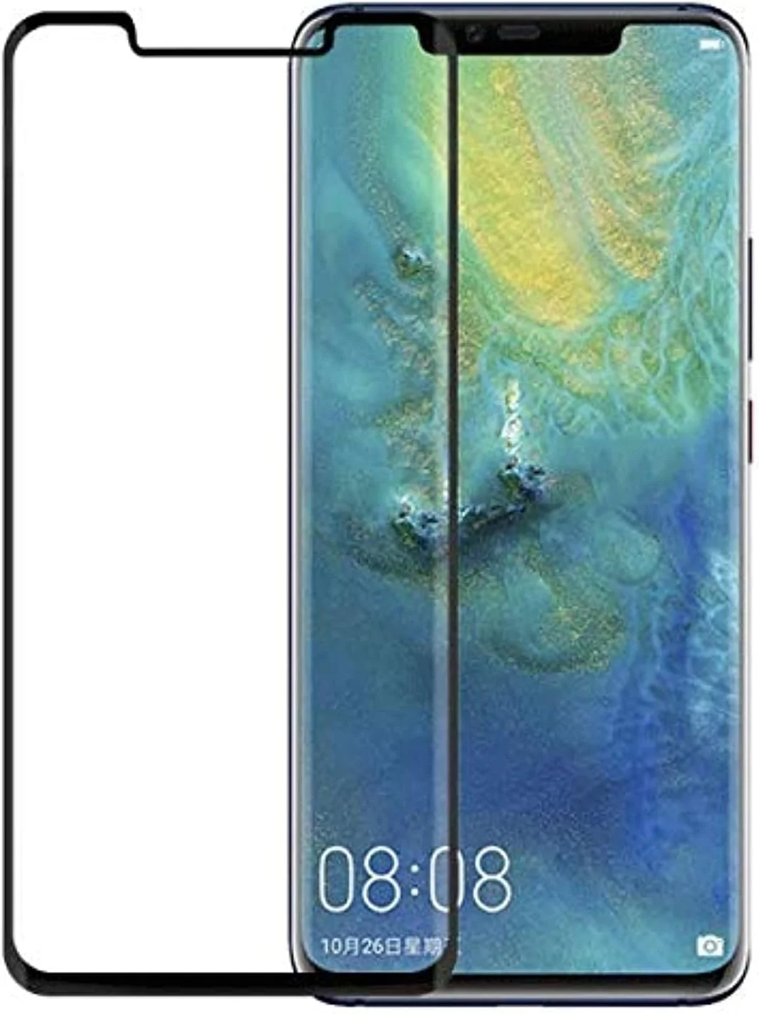محافظ صفحه نمایش شیشه ای خمیده سه بعدی هواوی Mate20 Pro با پوشش کامل صفحه نمایش محافظ صفحه نمایش شیشه ای خمیده سه بعدی هواوی Mate20 Pro با پوشش کامل صفحه نمایش