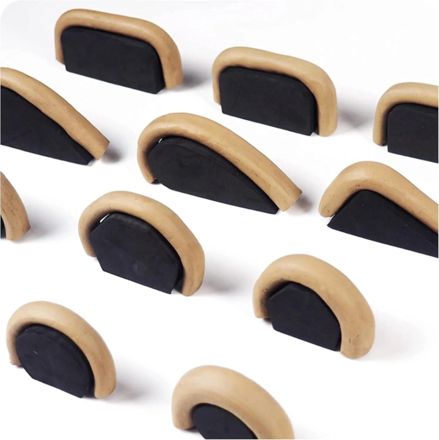 قالب دسته لیوان سفالی bociloy، 12 عددی، قالب های دسته لیوان سرامیکی برای خاک رس، اندازه ها و اشکال مختلف، ابزار ساخت دسته لیوان سرامیکی برای فنجان های قهوه DIY و پروژه های سفالگری