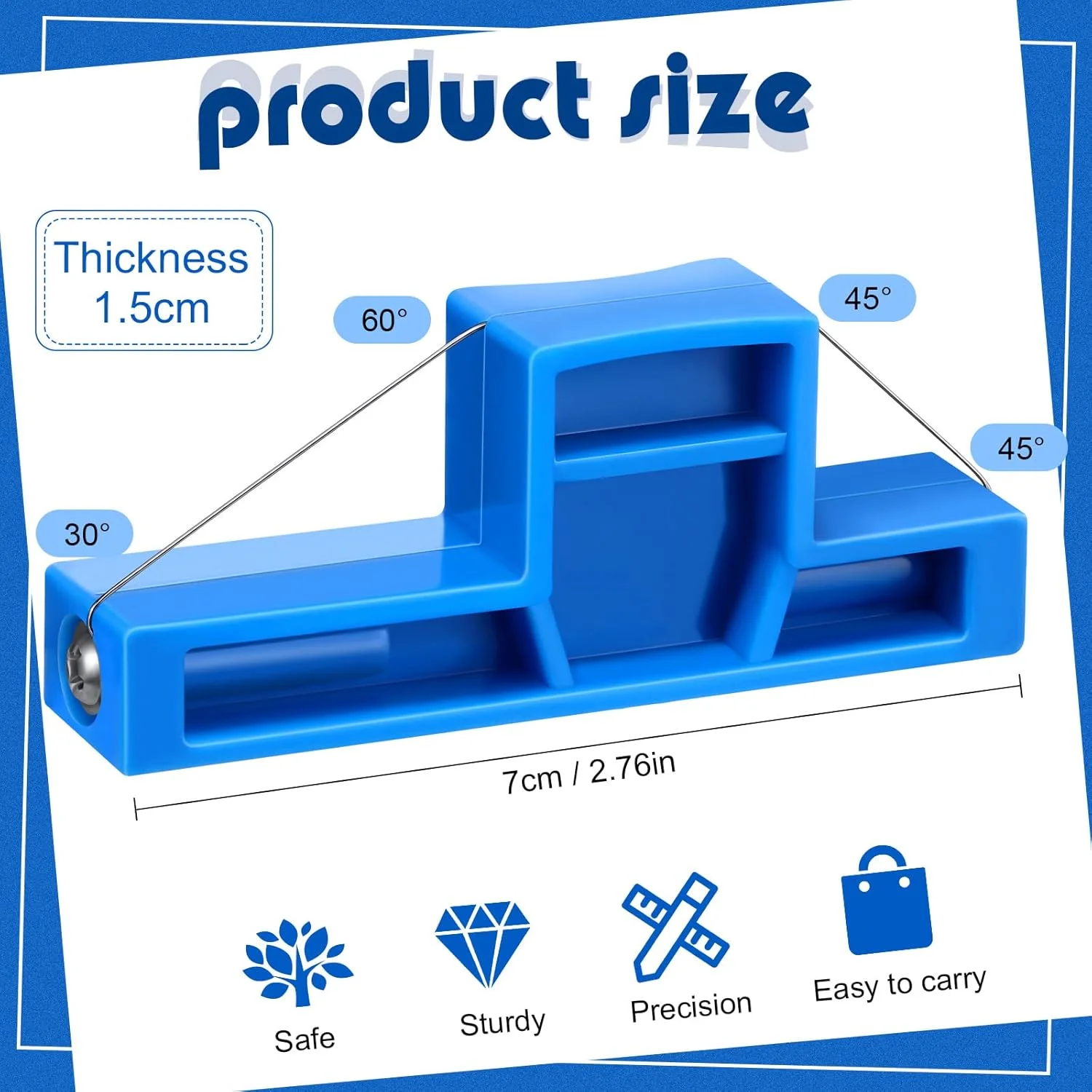 ابزار برش زاویه ای خاک رس Lanties، سیم فولادی، برش پخ، ابزار کوچک پیرایش زاویه ای خاک رس، سیم پلاستیکی سرامیکی، برش کوچک سفال برای سرامیک و مجسمه سازی، 7x2.8x1 سانتی متر ابزار برش زاویه ای خاک رس Lanties، سیم فولادی، برش پخ، ابزار کوچک پیرایش زاویه ای خاک رس، سیم پلاستیکی سرامیکی، برش کوچک سفال برای سرامیک و مجسمه سازی، 7x2.8x1 سانتی متر
