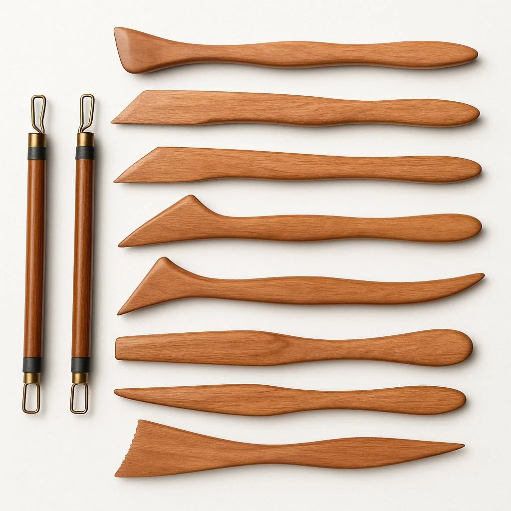 ابزار مجسمه سازی و حکاکی چوبی ArtRight Crafts، دو سر، مناسب سفال، سرامیک، خمیر پلیمری، کاغذ و مجسمه سازی - 7 عدد ابزار مجسمه سازی و حکاکی چوبی ArtRight Crafts، دو سر، مناسب سفال، سرامیک، خمیر پلیمری، کاغذ و مجسمه سازی - 7 عدد