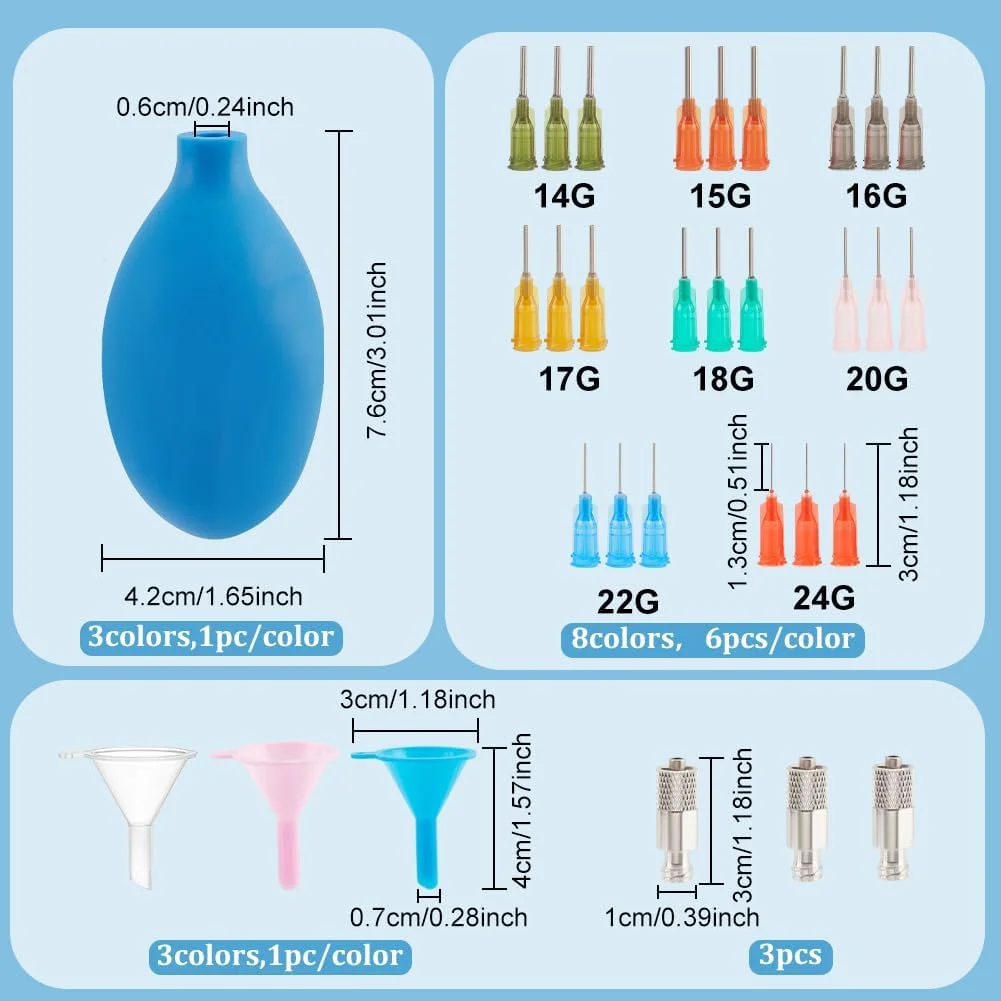 WEBEEDY ست 3 عددی ابزار سرامیکی لوازم سفالگری مجموعه ابزار خاک رس برای لعاب سفال، با بطری اپلیکاتور نوک دقیق، بطری های فشاری دنباله دار، سوزن های مختلف و قیف های پرکننده WEBEEDY ست 3 عددی ابزار سرامیکی لوازم سفالگری مجموعه ابزار خاک رس برای لعاب سفال، با بطری اپلیکاتور نوک دقیق، بطری های فشاری دنباله دار، سوزن های مختلف و قیف های پرکننده