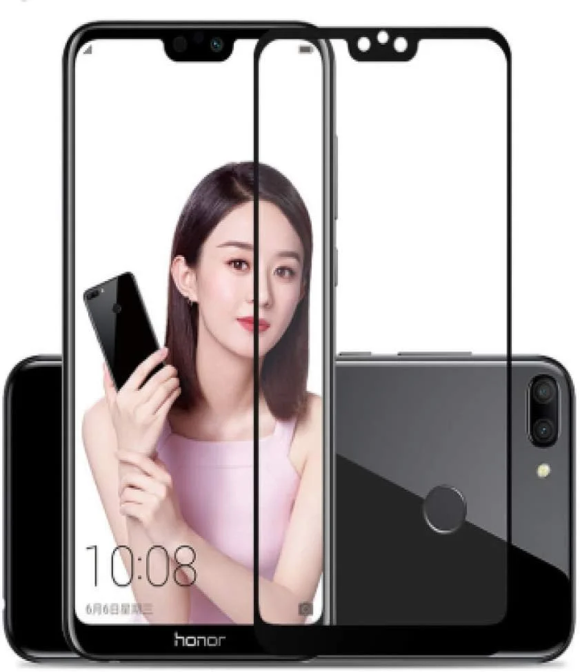 محافظ صفحه نمایش FHNLKFS، 3 عدد، شیشه حرارت دیده برای Huawei Honor 9i، شیشه پوشش کامل برای Huawei Honor 9i، فیلم محافظ گوشی Honor 9i 2018
