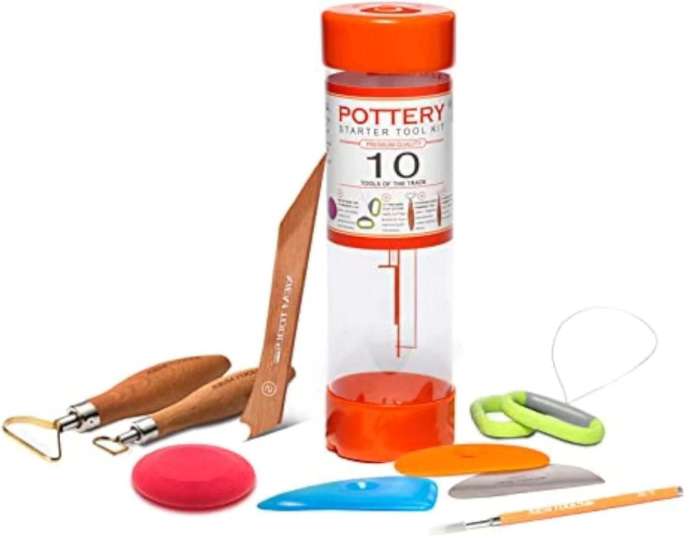 کیت شروع سفالگری با کیفیت عالی Xiem Tools، 10 تکه