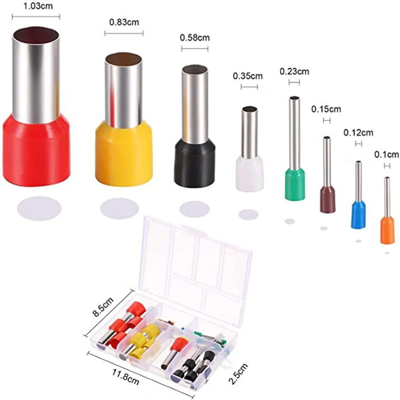 قالب های برش خمیر پلیمری، برش دایره ای شکل کوچک، ابزار سفالگری سرامیکی با فرورفتگی گرد، به همراه جعبه نگهداری برای پروژه های صنایع دستی قالب های برش خمیر پلیمری، برش دایره ای شکل کوچک، ابزار سفالگری سرامیکی با فرورفتگی گرد، به همراه جعبه نگهداری برای پروژه های صنایع دستی