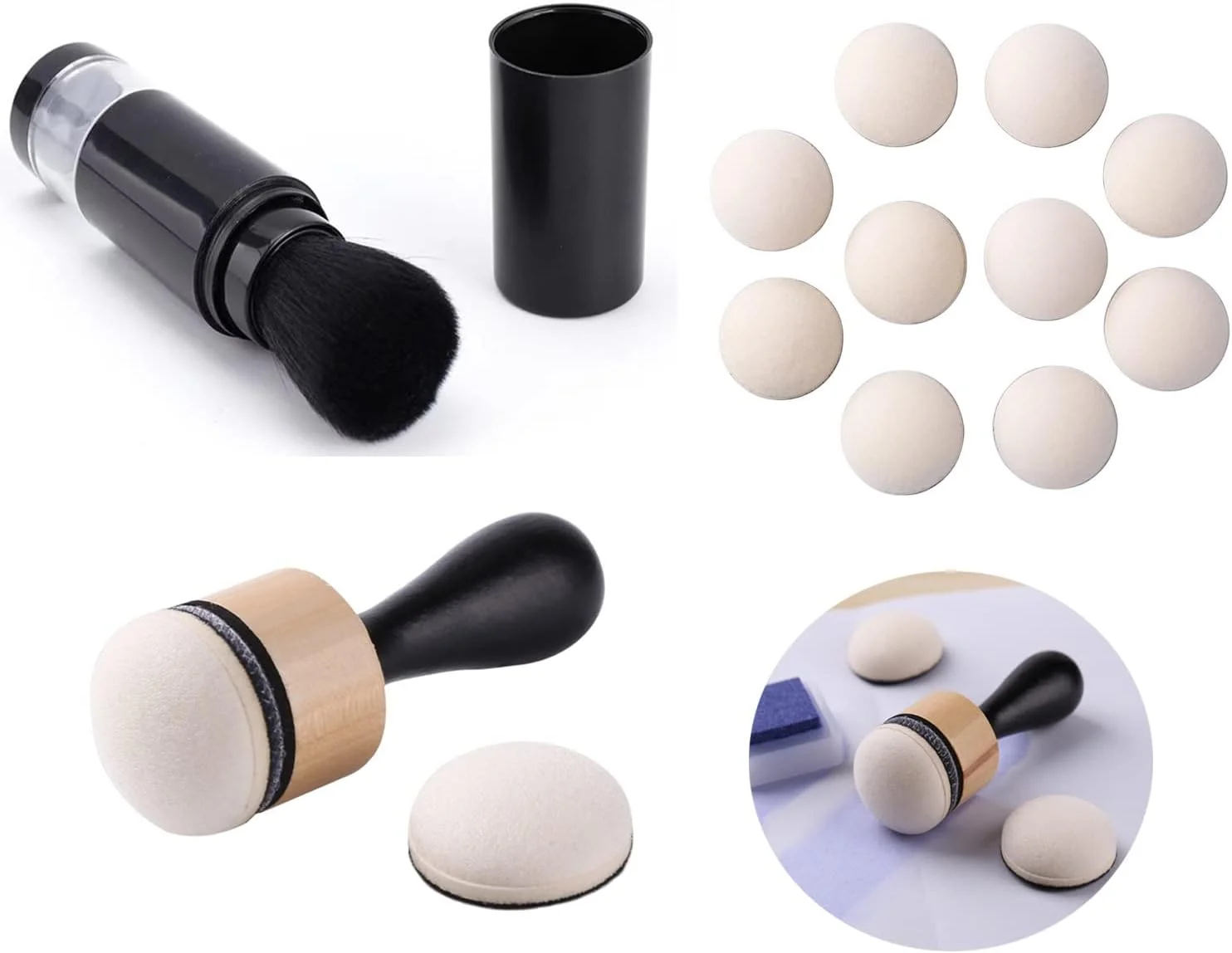 ابزار پودر برجسته سازی، ابزار کوچک ترکیب رنگ جوهر، اپلیکاتور رنگ برای قلم مو، تزئینات، پودر اکلیل، ساخت کارت های کاغذی اسکرپ بوک DIY، رندر نقاشی برجسته