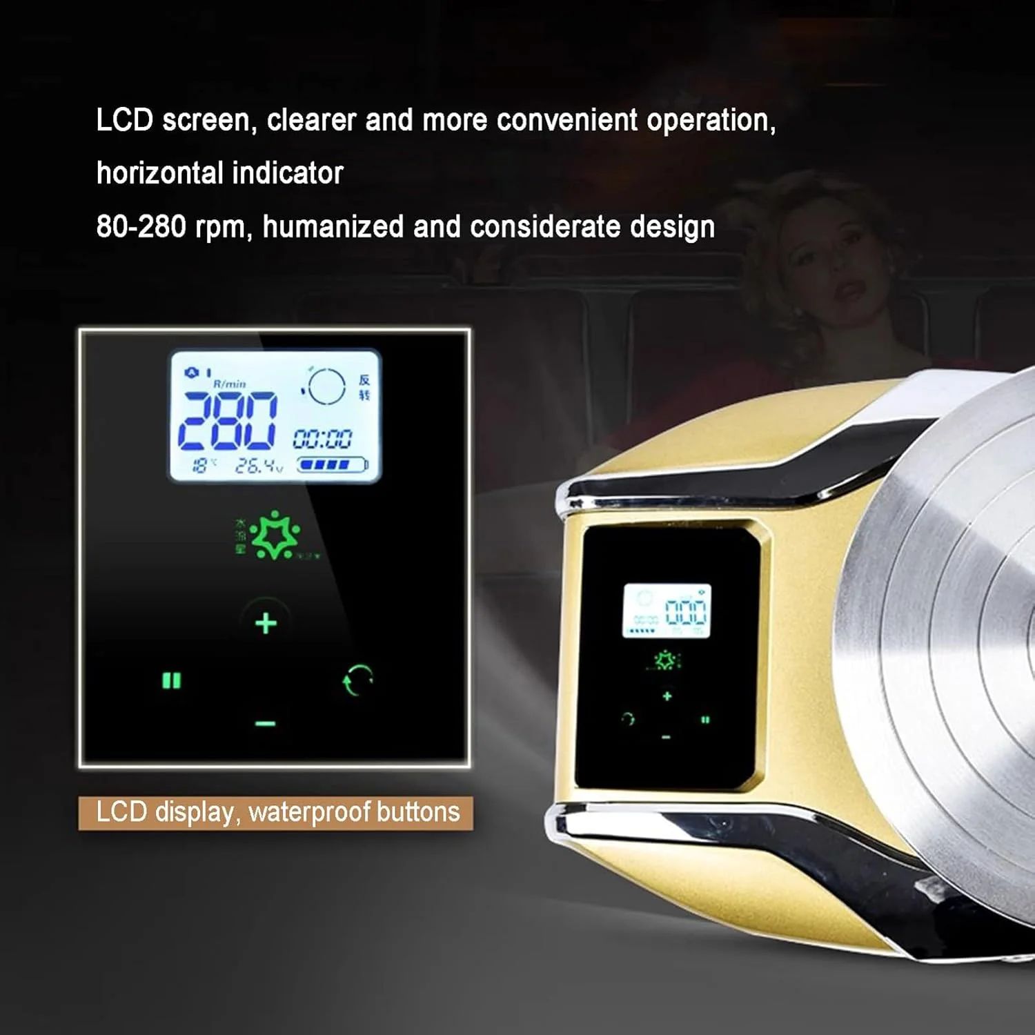 دستگاه چرخ سفالگری قابل حمل، دستگاه هوشمند سفالگری با صفحه نمایش LCD و قابل شارژ، صفحه گردان آلومینیومی 29 سانتی متری، 80-280 دور در دقیقه، کیت سفالگری برای مسافرت، ابزار DIY برای مبتدیان