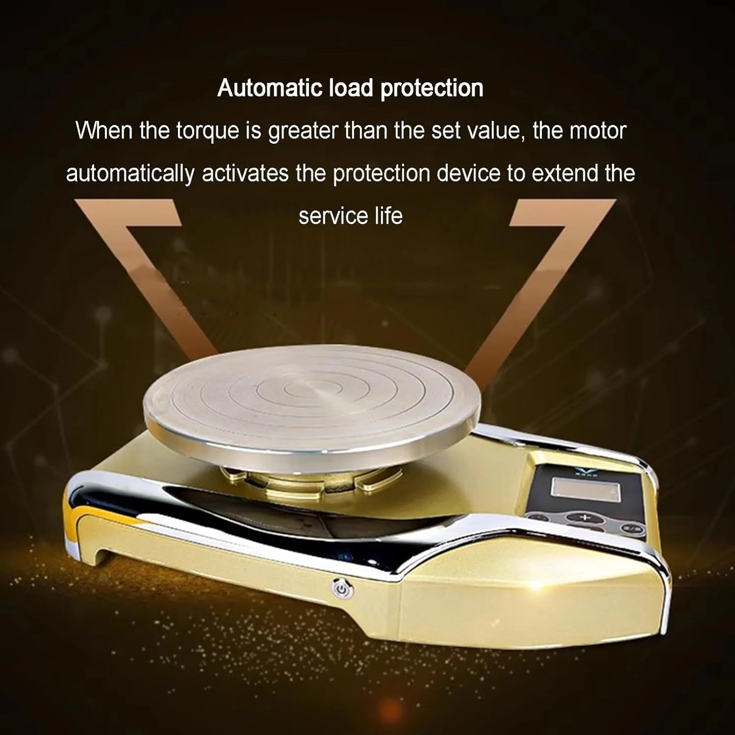 دستگاه چرخ سفالگری قابل حمل، دستگاه هوشمند سفالگری با صفحه نمایش LCD و قابل شارژ، صفحه گردان آلومینیومی 29 سانتی متری، 80-280 دور در دقیقه، کیت سفالگری برای مسافرت، ابزار DIY برای مبتدیان