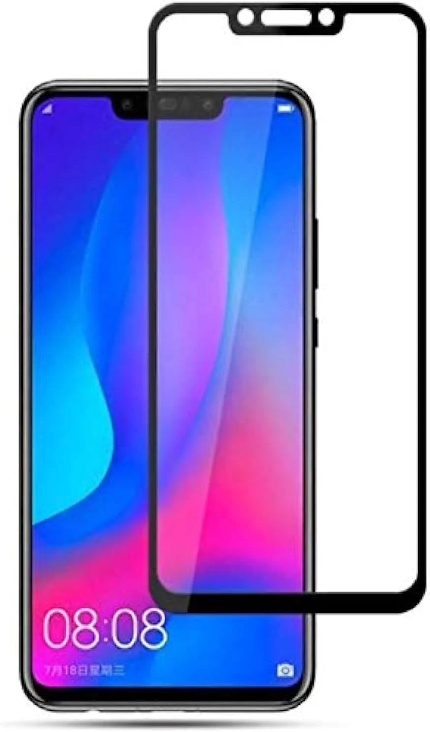 محافظ صفحه نمایش شیشه ای حرارت دیده 4D برای هوآوی نوا 3