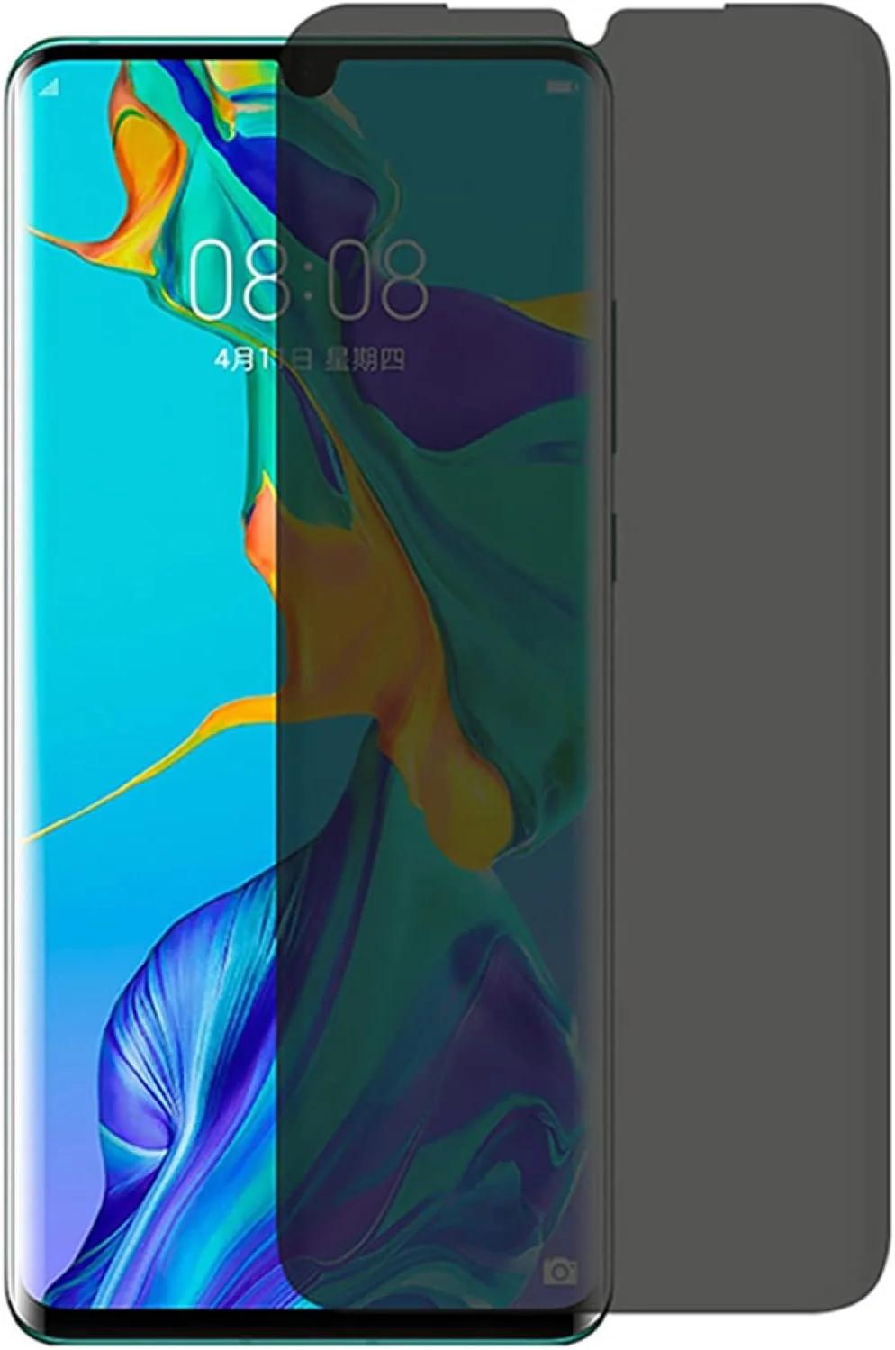 محافظ صفحه نمایش حریم خصوصی MIBQM بسته 3 عددی، برای هوآوی P50 P40 P30 P20 لایت، شیشه حرارتی ضد جاسوسی، برای هوآوی P40 پرو