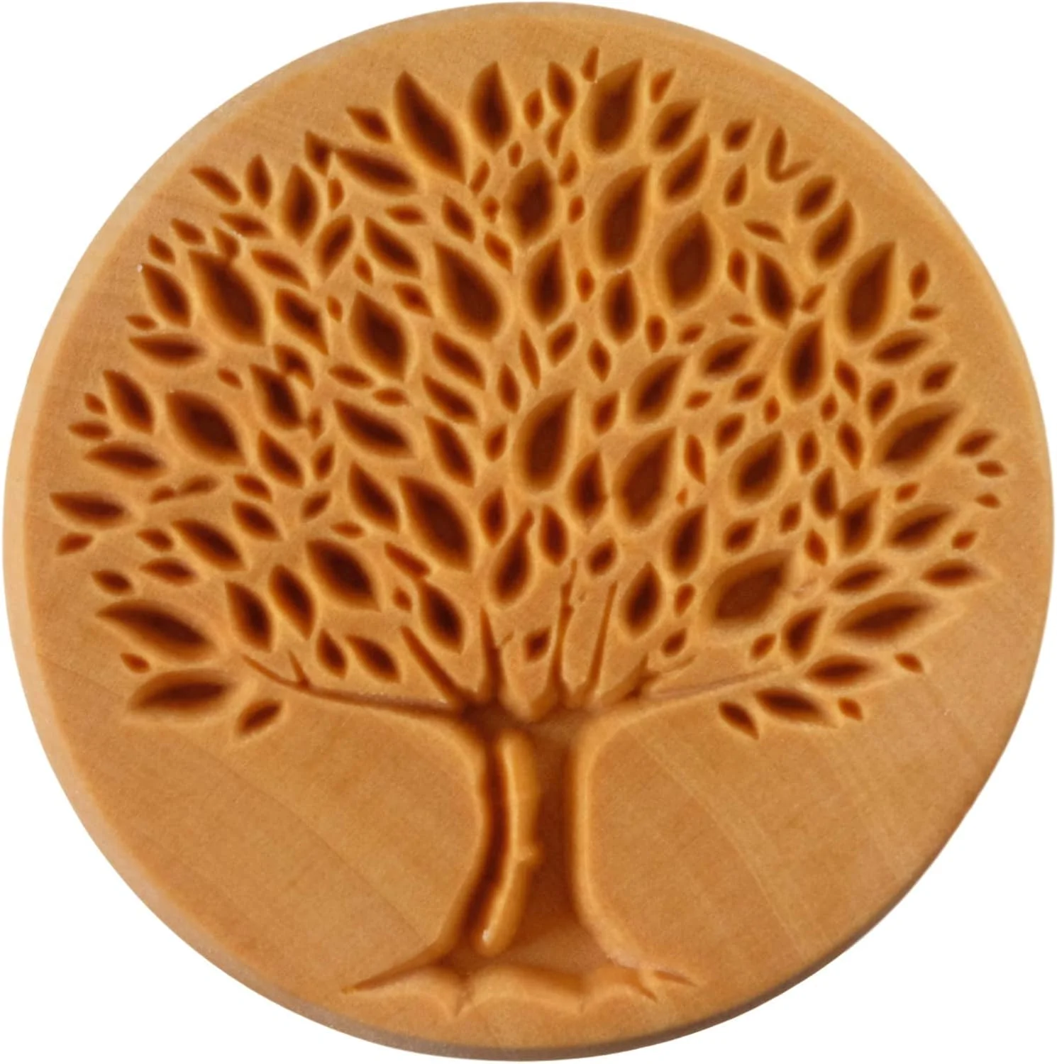 ابزار سفالگری MKM، مُهرهای سفالی، مُهر تزئینی گرد بسیار بزرگ برای سفال (Scxl-08 درخت زندگی)